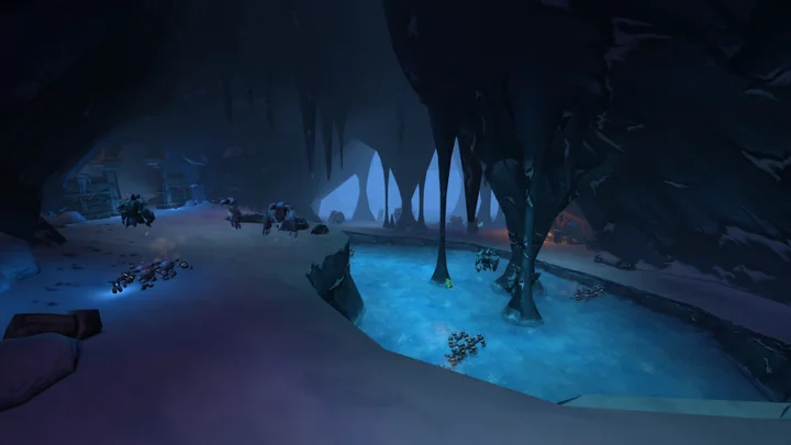 A cavern in Barrow Deeps from Blizzard’s Forever reveal.