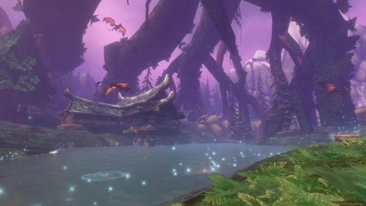 The forest and ancient trees of Hyjal in Blizzard’s Forever reveal.